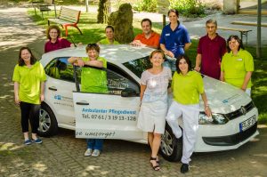 Das Team des Ambulanten Dienstes des Evangelischen Stift Freiburg.
